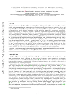 Comparison of Generative Learning Methods for Turbulence Surrogates