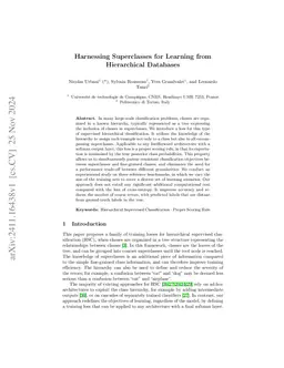 Harnessing Superclasses for Learning from Hierarchical Databases