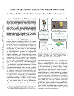 Safety-Critical Controller Synthesis with Reduced-Order Models