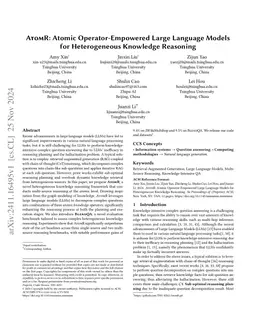 AtomR: Atomic Operator-Empowered Large Language Models for Heterogeneous Knowledge Reasoning