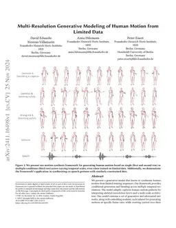 Multi-Resolution Generative Modeling of Human Motion from Limited Data