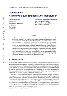 GeoFormer: A Multi-Polygon Segmentation Transformer