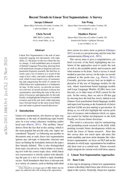 Recent Trends in Linear Text Segmentation: a Survey