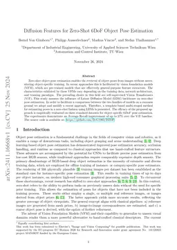 Diffusion Features for Zero-Shot 6DoF Object Pose Estimation