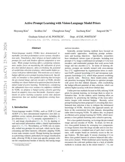 Active Prompt Learning with Vision-Language Model Priors