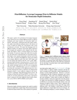 Iris: Integrating Language into Diffusion-based Monocular Depth Estimation
