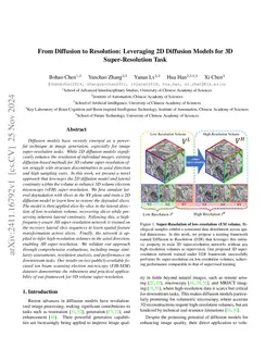From Diffusion to Resolution: Leveraging 2D Diffusion Models for 3D
  Super-Resolution Task