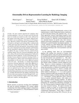 Abnormality-Driven Representation Learning for Radiology Imaging