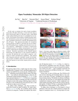 Open Vocabulary Monocular 3D Object Detection