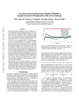 Curvature in the Looking-Glass: Optimal Methods to Exploit Curvature of
  Expectation in the Loss Landscape