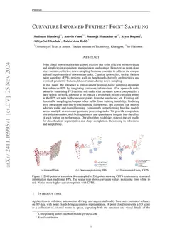 Curvature Informed Furthest Point Sampling