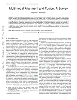 Multimodal Alignment and Fusion: A Survey
