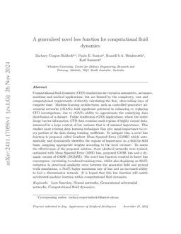 A generalised novel loss function for computational fluid dynamics