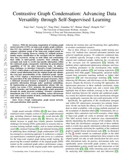 Contrastive Graph Condensation: Advancing Data Versatility through Self-Supervised Learning