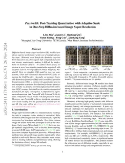 PassionSR: Post-Training Quantization with Adaptive Scale in One-Step
  Diffusion based Image Super-Resolution
