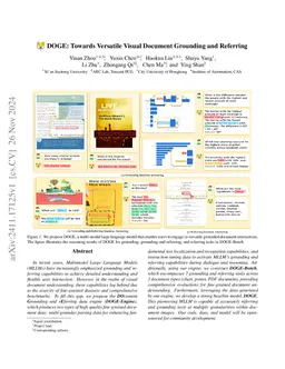 DOGR: Towards Versatile Visual Document Grounding and Referring