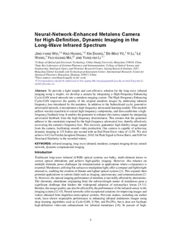Neural-Network-Enhanced Metalens Camera for High-Definition, Dynamic
  Imaging in the Long-Wave Infrared Spectrum