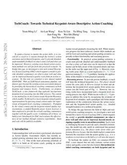TechCoach: Towards Technical-Point-Aware Descriptive Action Coaching