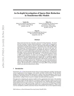 An In-depth Investigation of Sparse Rate Reduction in Transformer-like
  Models