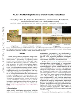 MLI-NeRF: Multi-Light Intrinsic-Aware Neural Radiance Fields