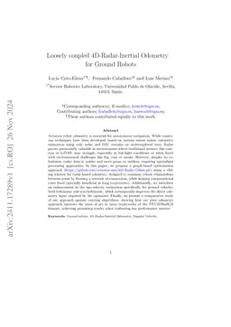 Loosely coupled 4D-Radar-Inertial Odometry for Ground Robots