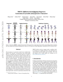 DRiVE: Diffusion-based Rigging Empowers Generation of Versatile and
  Expressive Characters
