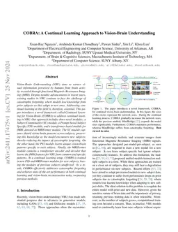 COBRA: A Continual Learning Approach to Vision-Brain Understanding
