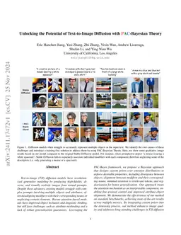 Unlocking the Potential of Text-to-Image Diffusion with PAC-Bayesian
  Theory