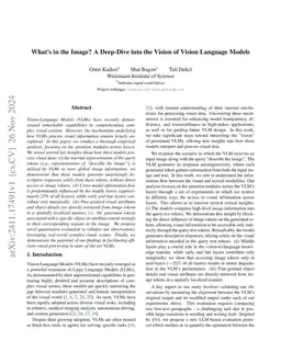 What's in the Image? A Deep-Dive into the Vision of Vision Language
  Models