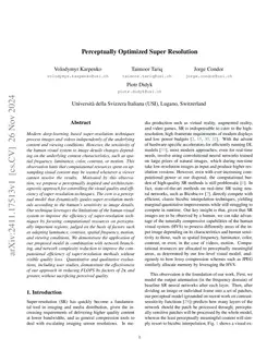 Human Vision Constrained Super-Resolution