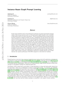Instance-Aware Graph Prompt Learning