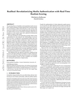 RealSeal: Revolutionizing Media Authentication with Real-Time Realism
  Scoring