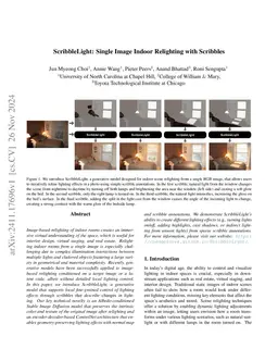 ScribbleLight: Single Image Indoor Relighting with Scribbles