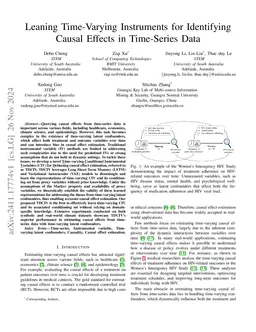 Leaning Time-Varying Instruments for Identifying Causal Effects in
  Time-Series Data