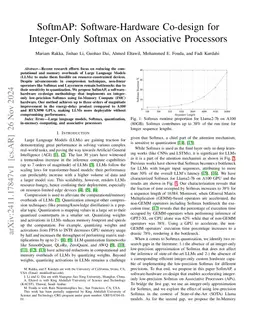 SoftmAP: Software-Hardware Co-design for Integer-Only Softmax on
  Associative Processors