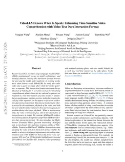 VideoLLM Knows When to Speak: Enhancing Time-Sensitive Video Comprehension with Video-Text Duet Interaction Format