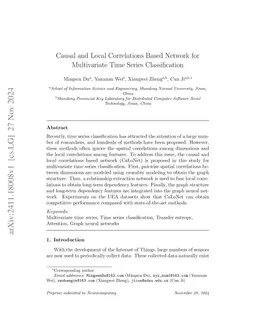 Causal and Local Correlations Based Network for Multivariate Time Series
  Classification