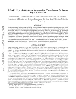 HAAT: Hybrid Attention Aggregation Transformer for Image
  Super-Resolution