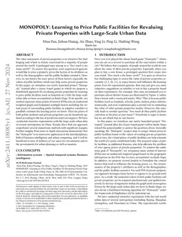 MONOPOLY: Learning to Price Public Facilities for Revaluing Private
  Properties with Large-Scale Urban Data
