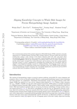 Aligning Knowledge Concepts to Whole Slide Images for Precise
  Histopathology Image Analysis