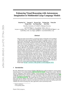 Autonomous Imagination: Closed-Loop Decomposition of Visual-to-Textual Conversion in Visual Reasoning for Multimodal Large Language Models