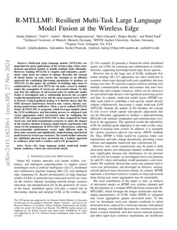 R-MTLLMF: Resilient Multi-Task Large Language Model Fusion at the Wireless Edge