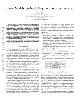 Large Models Enabled Ubiquitous Wireless Sensing