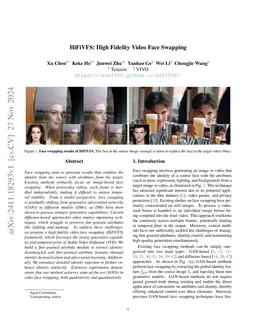 HiFiVFS: High Fidelity Video Face Swapping