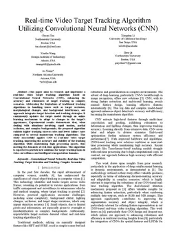Real-time Video Target Tracking Algorithm Utilizing Convolutional Neural
  Networks (CNN)