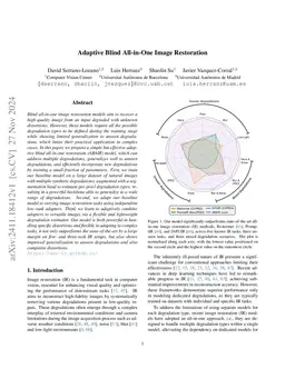 Adaptive Blind All-in-One Image Restoration