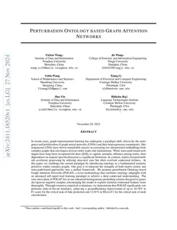 Perturbation Ontology based Graph Attention Networks