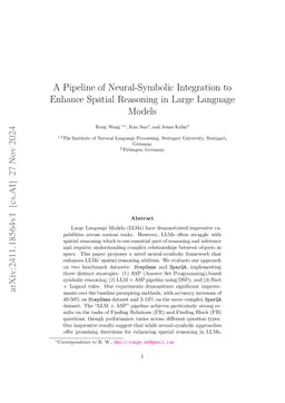 Dspy-based Neural-Symbolic Pipeline to Enhance Spatial Reasoning in LLMs