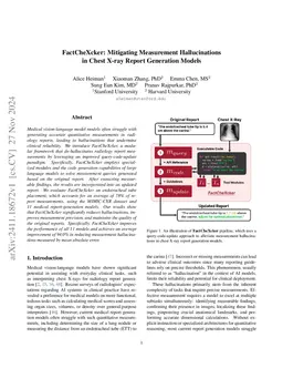 FactCheXcker: Mitigating Measurement Hallucinations in Chest X-ray Report Generation Models