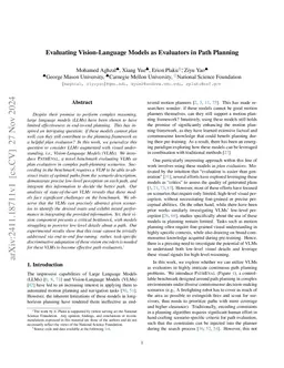 Evaluating Vision-Language Models as Evaluators in Path Planning